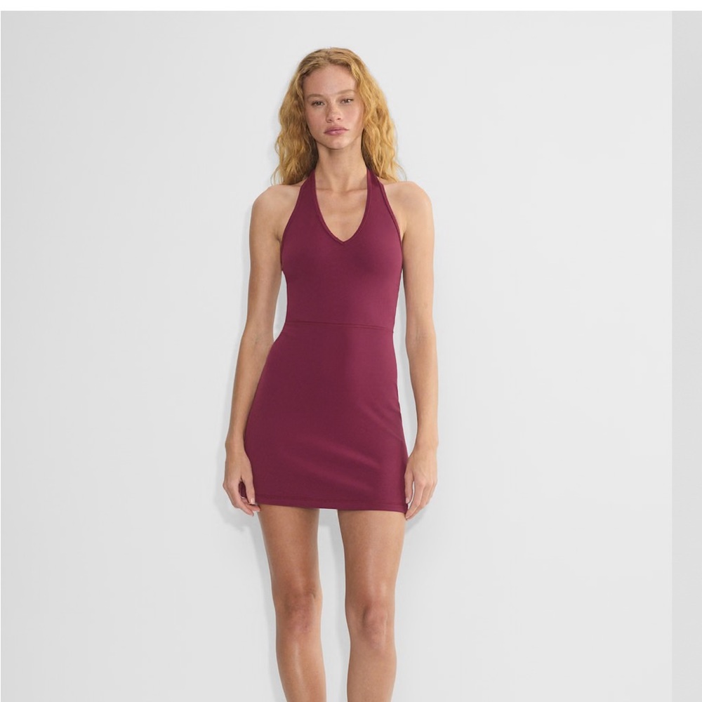 NWT Aritzia Twinberry Red V-Neck Halter Dress